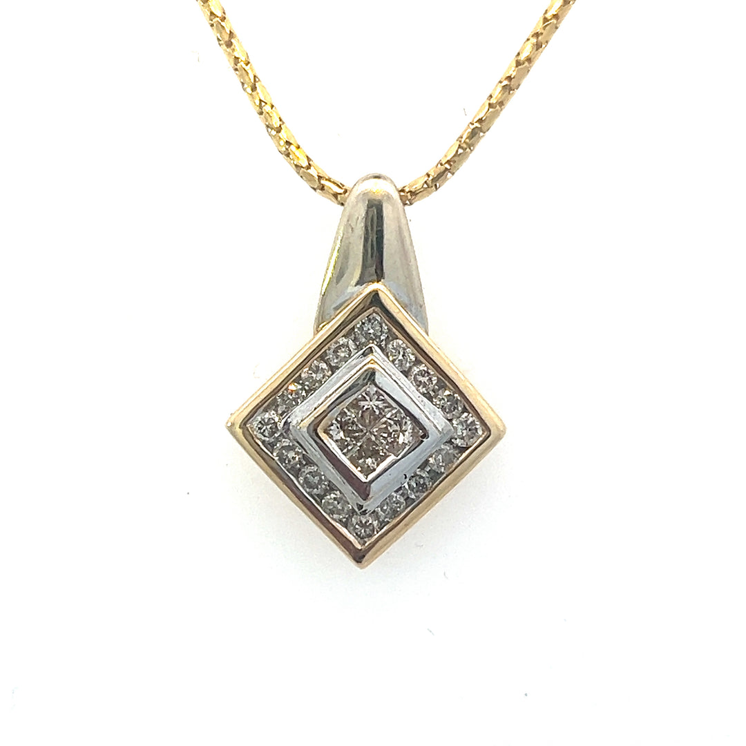 14k Diamond Pendant