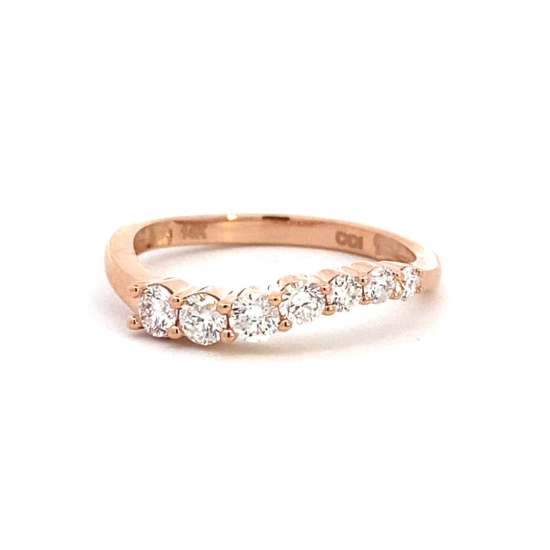 Rose Gold Diamond Band