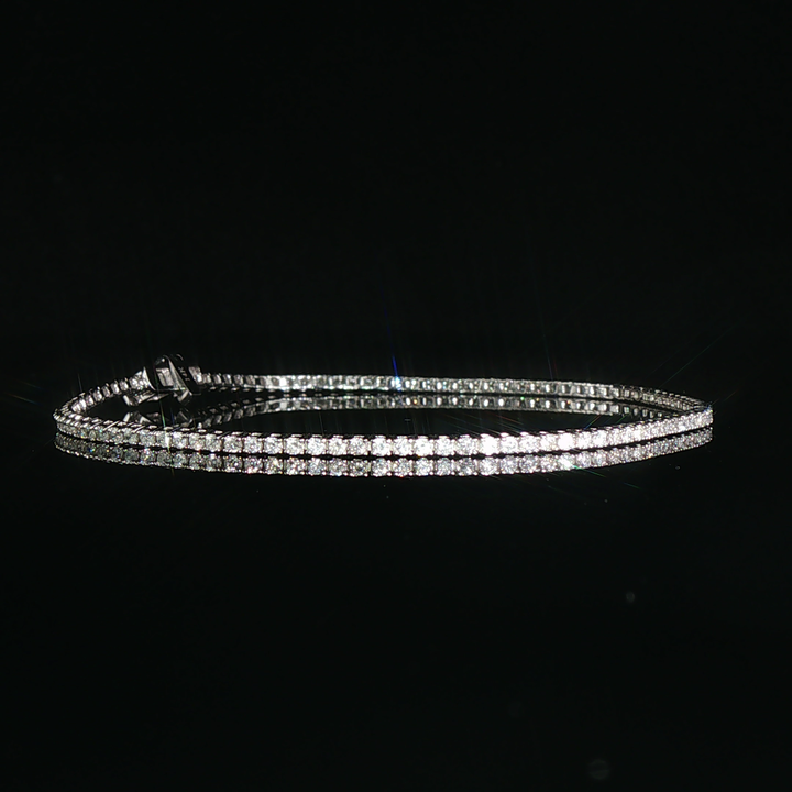 Classic Diamond Tennis Bracelet in White Gold