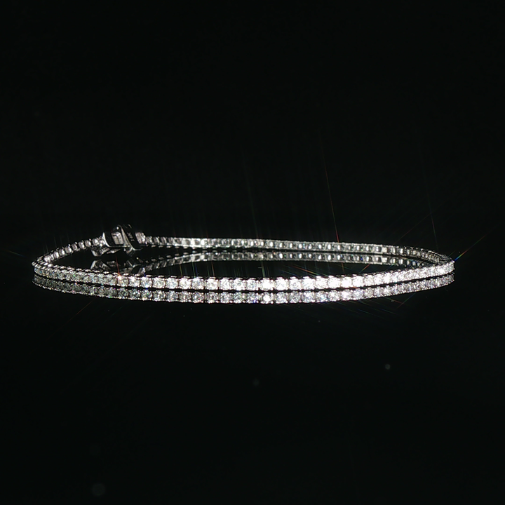 Classic Diamond Tennis Bracelet in White Gold