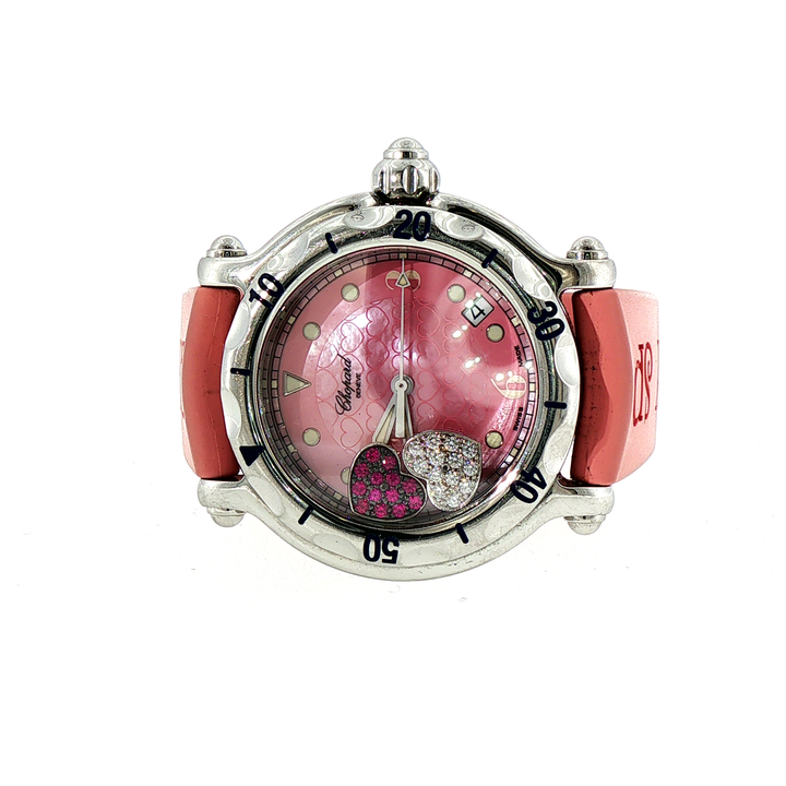 Chopard "Happy Sport" Watch Ltd. Edition With Floating Hearts
