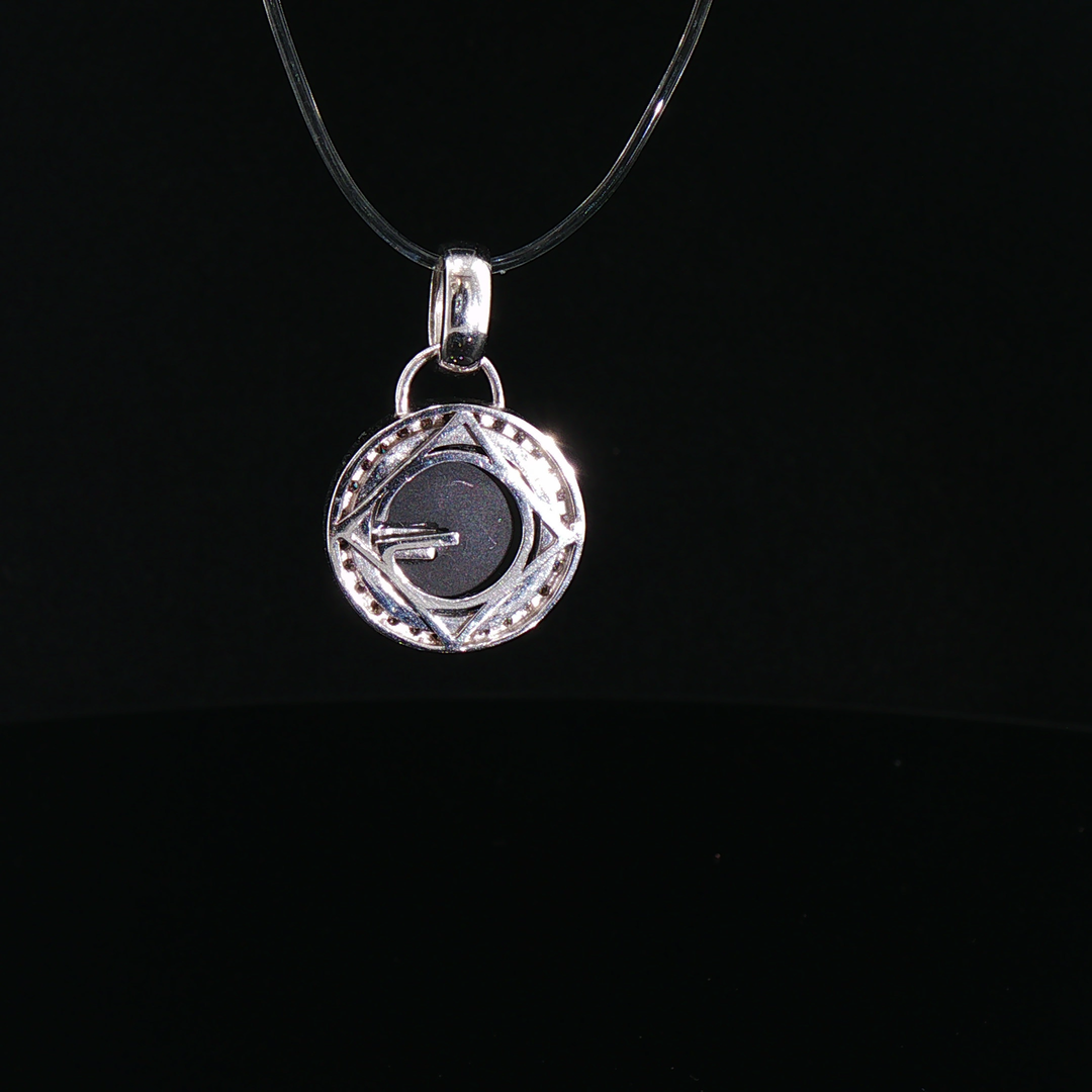 Diamond Initial 'G' Pendant in 18k White Gold