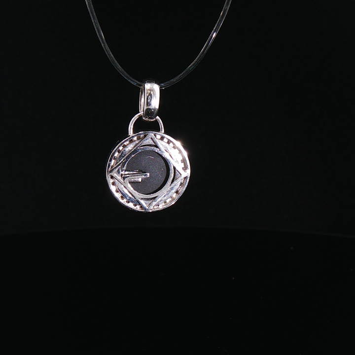 Diamond Initial 'G' Pendant in 18k White Gold