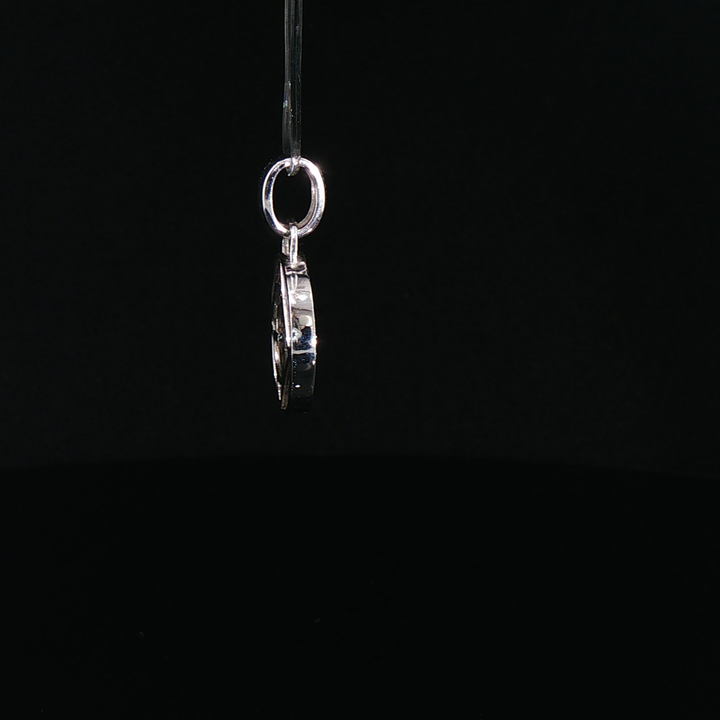 Diamond Initial 'G' Pendant in 18k White Gold