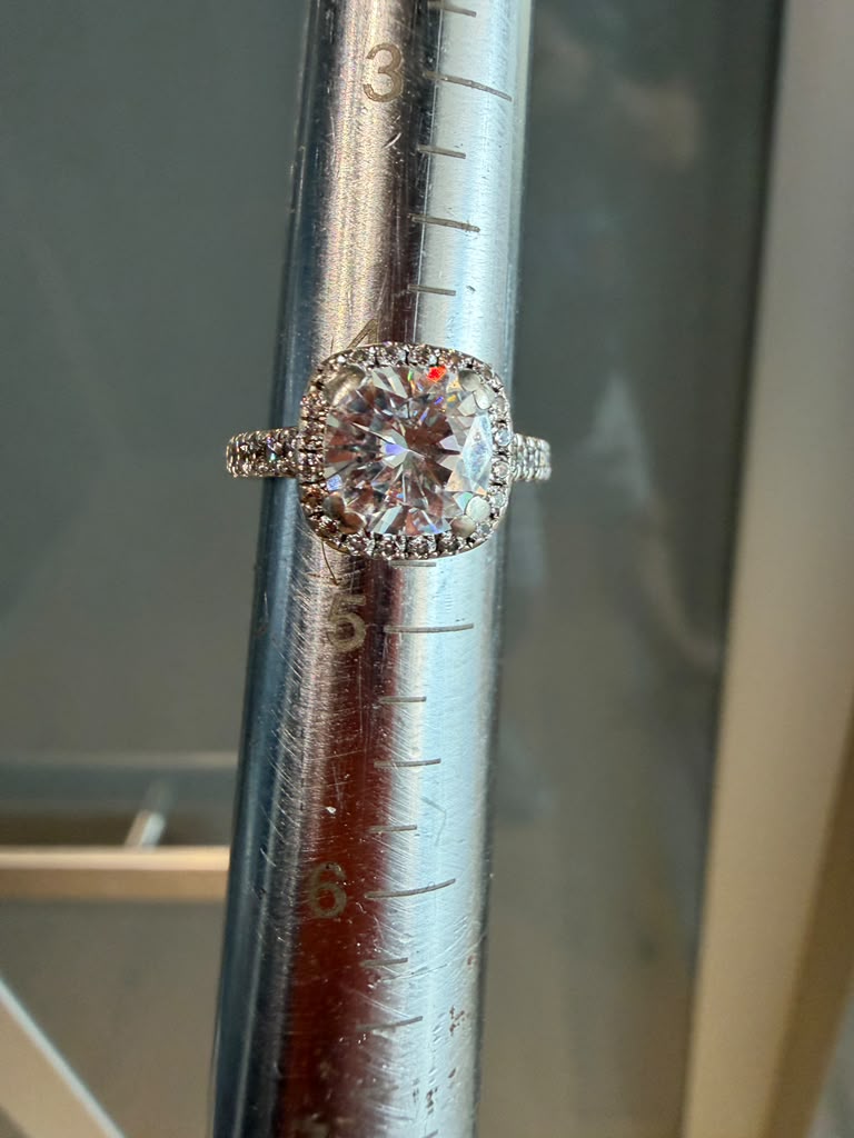 925 Sterling Silver Moissanite Ring