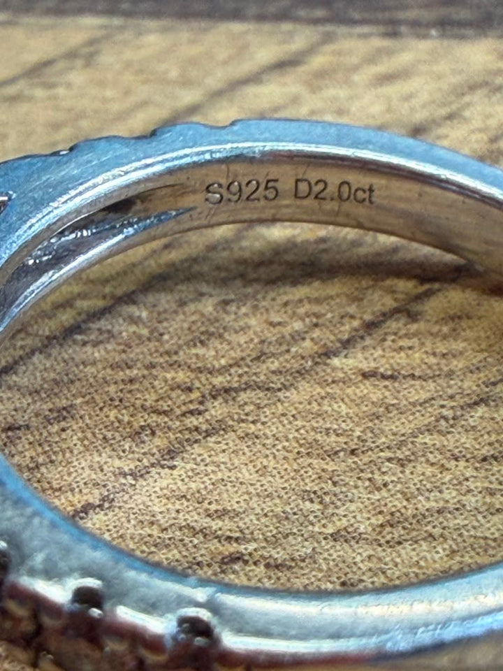 925 Sterling Silver Moissanite Ring