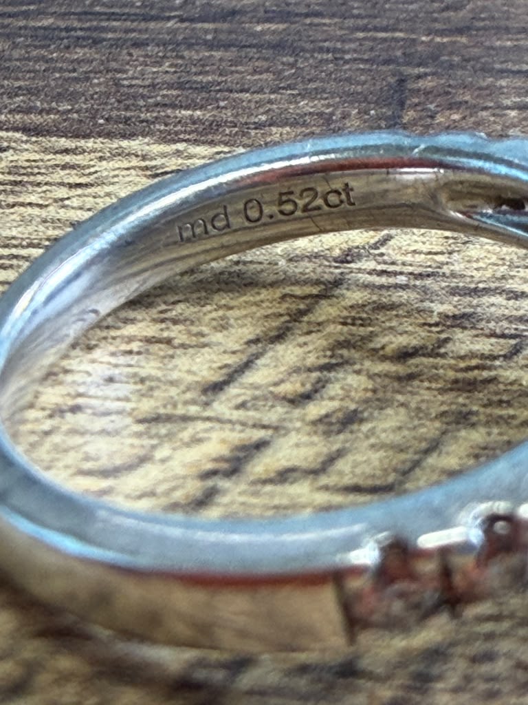 925 Sterling Silver Moissanite Ring