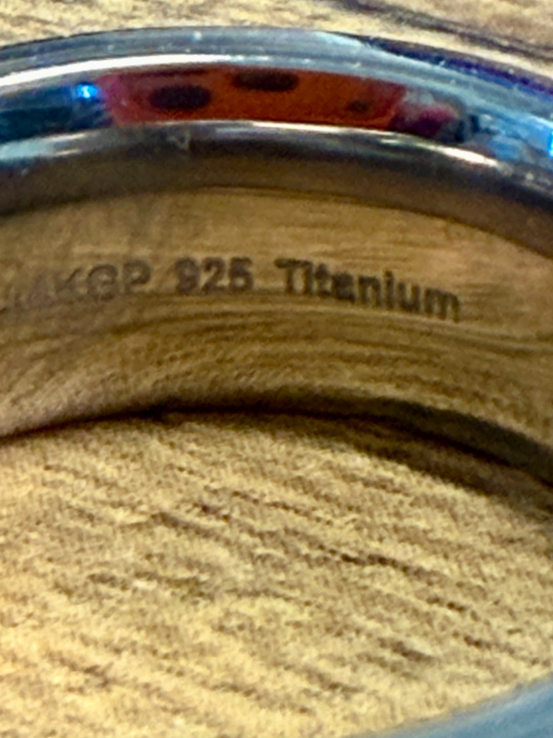Titanium / Silver Men's Diamond Ring