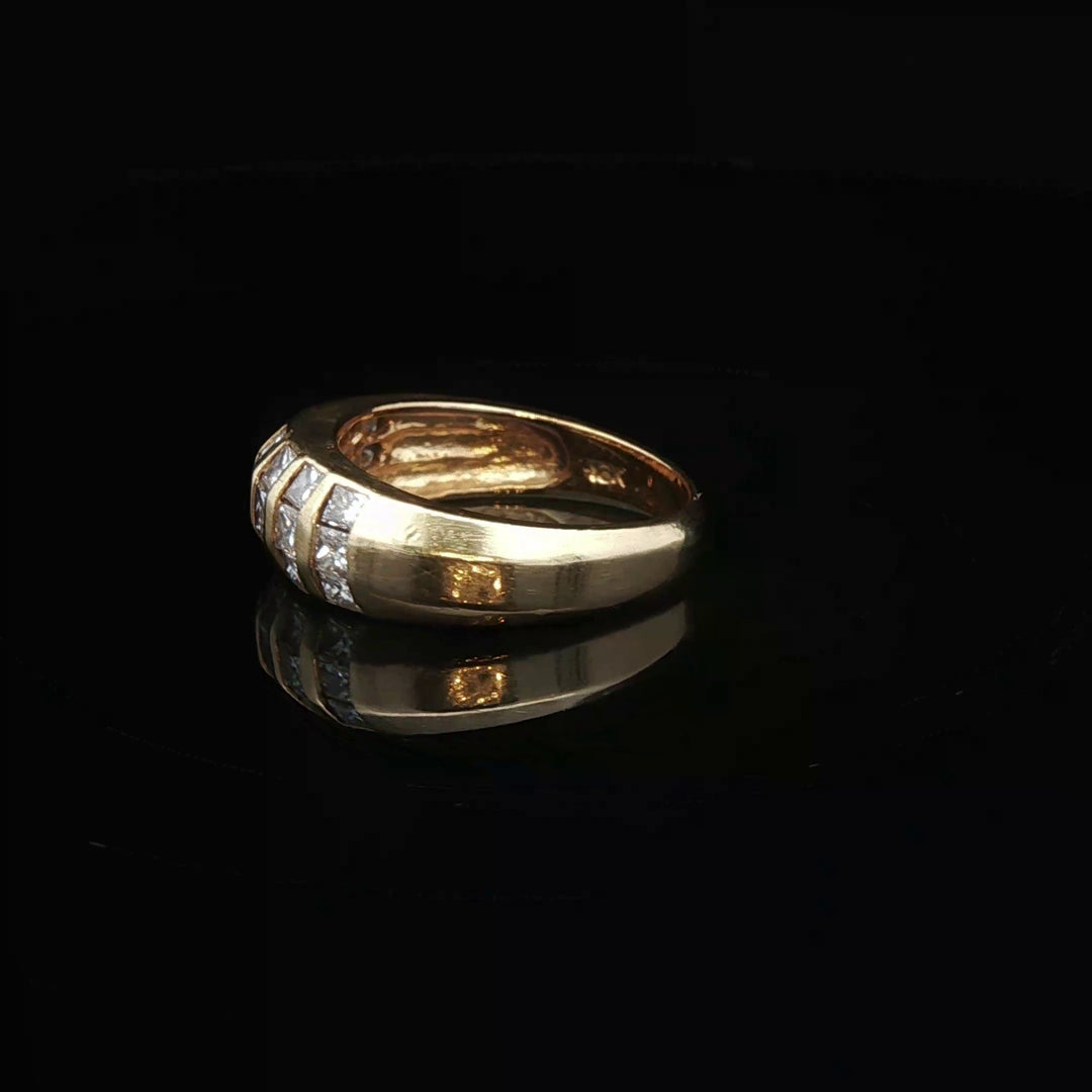 Diamond Band in 18k Yellow Gold