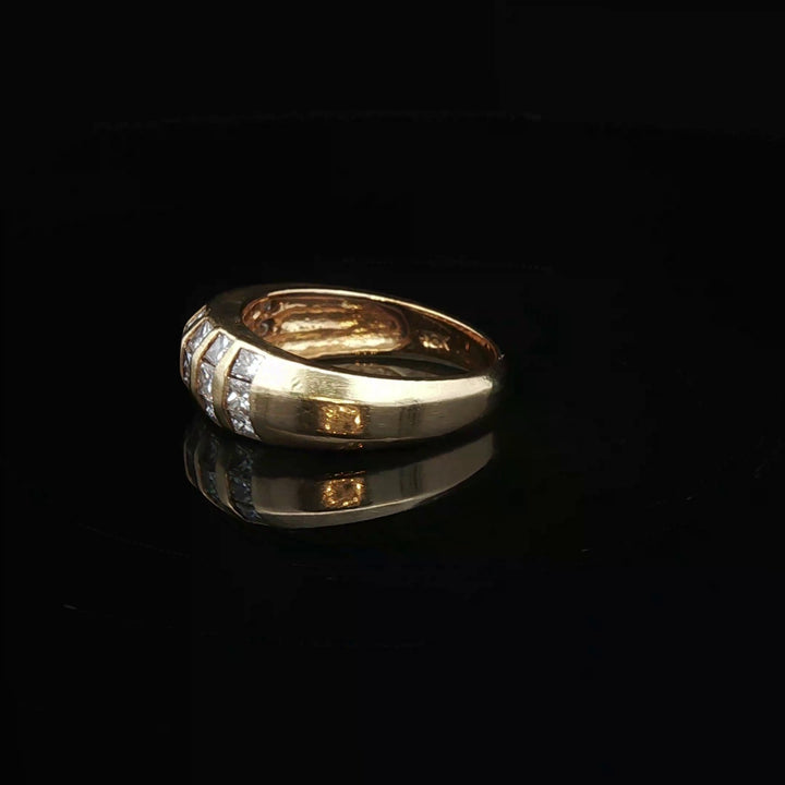 Diamond Band in 18k Yellow Gold