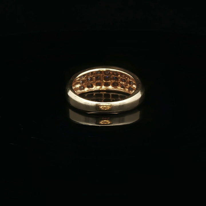 Diamond Band in 18k Yellow Gold