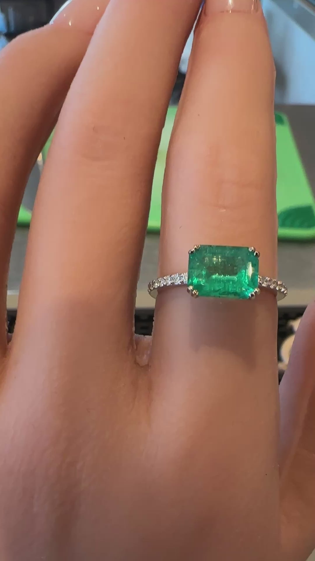Columbian Emerald Ring (New)